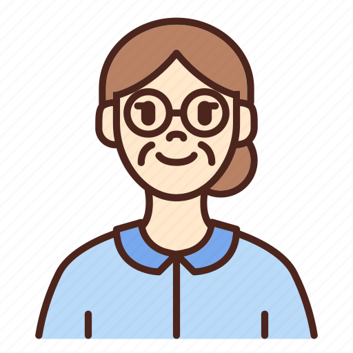 Avatar, glasses, user, profile, woman, female, old icon - Download on Iconfinder