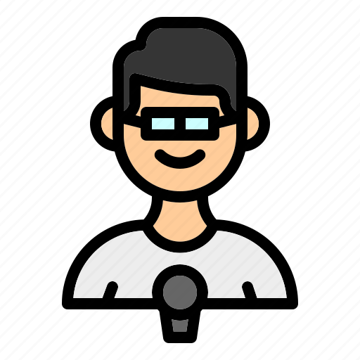 Avatar, profile, people, person, face, user, reporter icon - Download on Iconfinder