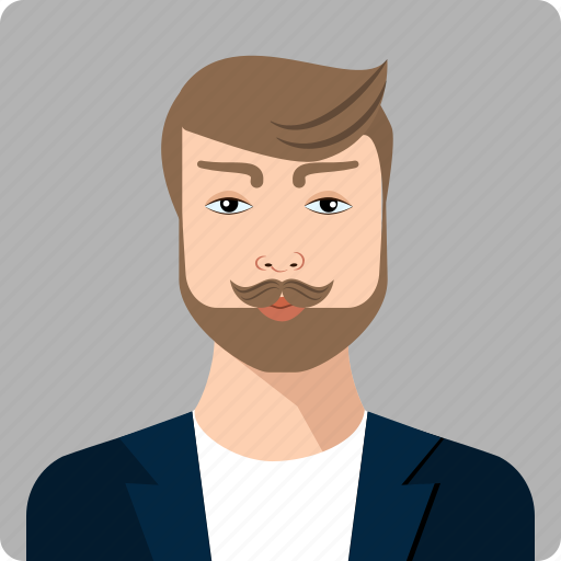 Business, head, male, moustache, serious, human, men icon - Download on Iconfinder