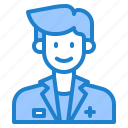avatar, profile, doctor, man, male
