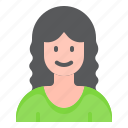 avatar, female, woman, user, profile