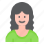 avatar, female, woman, user, profile 