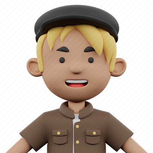 Avatar, outfit, profile, people, user, man, face 3D illustration - Download on Iconfinder