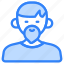 avatar, profile, man, user, boy, male, person, beard 