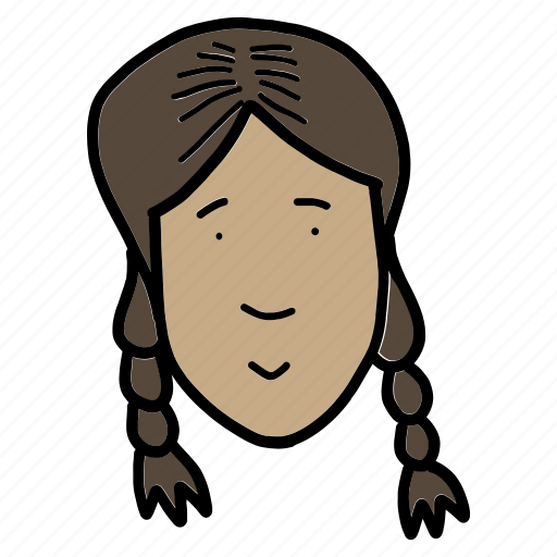 Avatar, doodle, girl, people, profile, woman, young icon - Download on Iconfinder