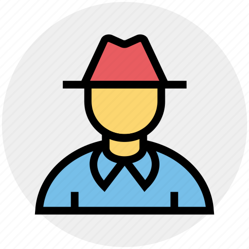 Detective, fedora, gentleman, hat, male, man icon - Download on Iconfinder