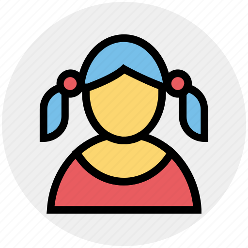 Avatar, child, girl, kid, schoolgirl, student, user icon - Download on Iconfinder