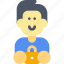 secure, security, padlock, lock, avatar, person, profile 