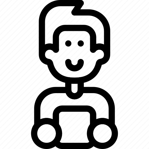 Gadget, tablet, smartphone, man, person, profile, avatar icon - Download on Iconfinder