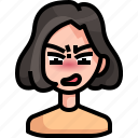 angry, avatar, girl, person, woman