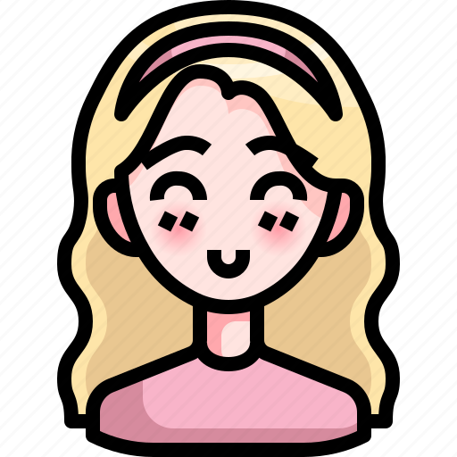 Avatar, girl, happy, person, shy, smile, woman icon - Download on Iconfinder