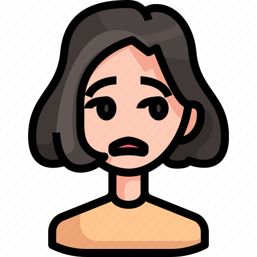 Avatar, boring, girl, person, unamused, woman icon - Download on Iconfinder