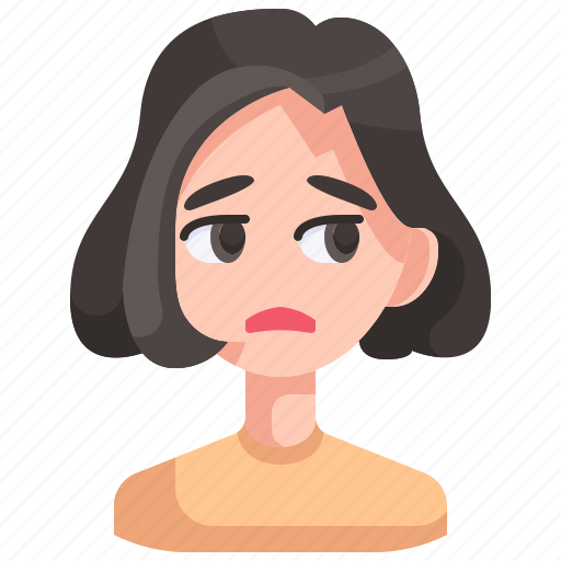 Avatar, boring, girl, person, unamused, woman icon - Download on Iconfinder