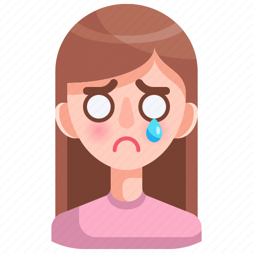 Avatar, cry, feeling, girl, person, sad, woman icon - Download on Iconfinder