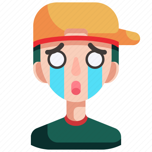 Avatar, boy, cry, man, person, sad icon - Download on Iconfinder