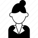 avatar, female, lady, office, user, woman, worker