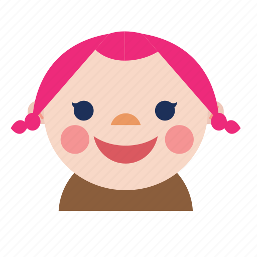 Avatar, baby, girl, kid, nerd, smiley, style icon - Download on Iconfinder