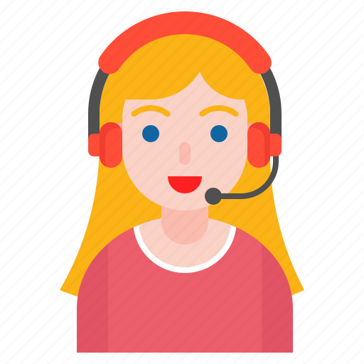 Avatar, business, call center, support, woman icon - Download on Iconfinder