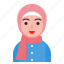 arab, avatar, female, hijab, muslim, woman 