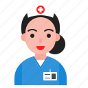 avatar, hospital, nurse, staff, woman