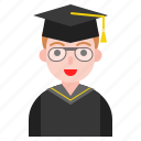 avatar, graduate, man, people, university