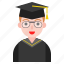 avatar, graduate, man, people, university 