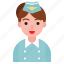 airhostess, avatar, female, girl, uniform, woman 