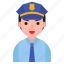 avatar, man, police, policeman, professional 