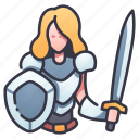 character, knight, medieval, rpg, shield, sword, warrior
