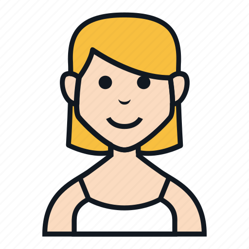 Avatar, character, girl, people, short hair, tank top, female icon - Download on Iconfinder