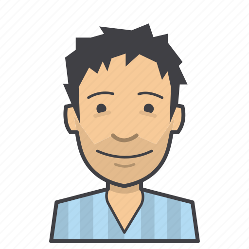 Adult, avatar, face, head, male, man, messy hair icon - Download on Iconfinder