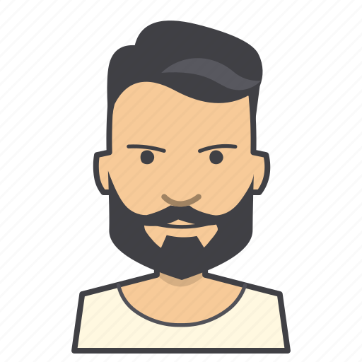 Adult, avatar, beard, boy, face, head, hipster icon - Download on Iconfinder
