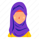 hijab, woman, women, avatar, profile