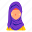 hijab, woman, women, avatar, profile 