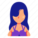 woman, long, hair, beauty, women, avatar, profile