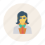avatar, fashion, female, glasses, person, profile, user 