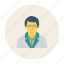 avatar, male, man, person, profile, scientist, user 