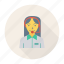 avatar, female, help, person, profile, souuport, user 