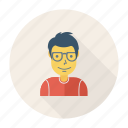 avatar, glasses, human, person, profile, user, young