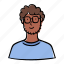 avatar, profile, people, man, boy, glasses, beard 