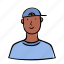 avatar, profile, people, man, boy, casual, hat 