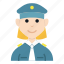 avatar, character, girl, people, police, smile, woman 