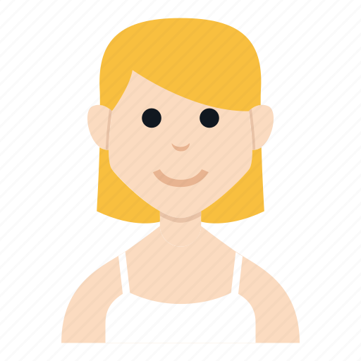 Avatar, character, girl, people, smile, tank top, woman icon - Download on Iconfinder