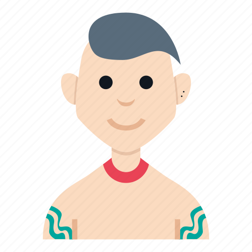 Avatar, character, gangster, man, people, smile, tattoo icon - Download on Iconfinder
