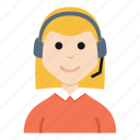 avatar, character, customer service, girl, people, smile, woman