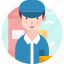 avatar, people, postman, profession, user 