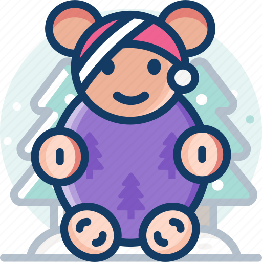 Bear, christmas, gift, teddy, toy icon - Download on Iconfinder