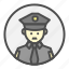 avatar, police, profession, character, cop, policeman 