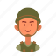 avatar, user, man, male, army, profession 