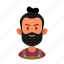 avatar, user, male, beard, barista, profession, man 